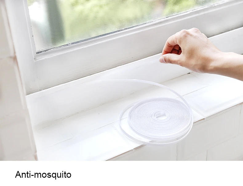 Description Picture 5 of itemDIY Self-Adhesive Indoor Insect Fly Mosquito Window Screen Curtain Mosquito Netting Door Anti Mosquito Net Window Mesh Bug Net