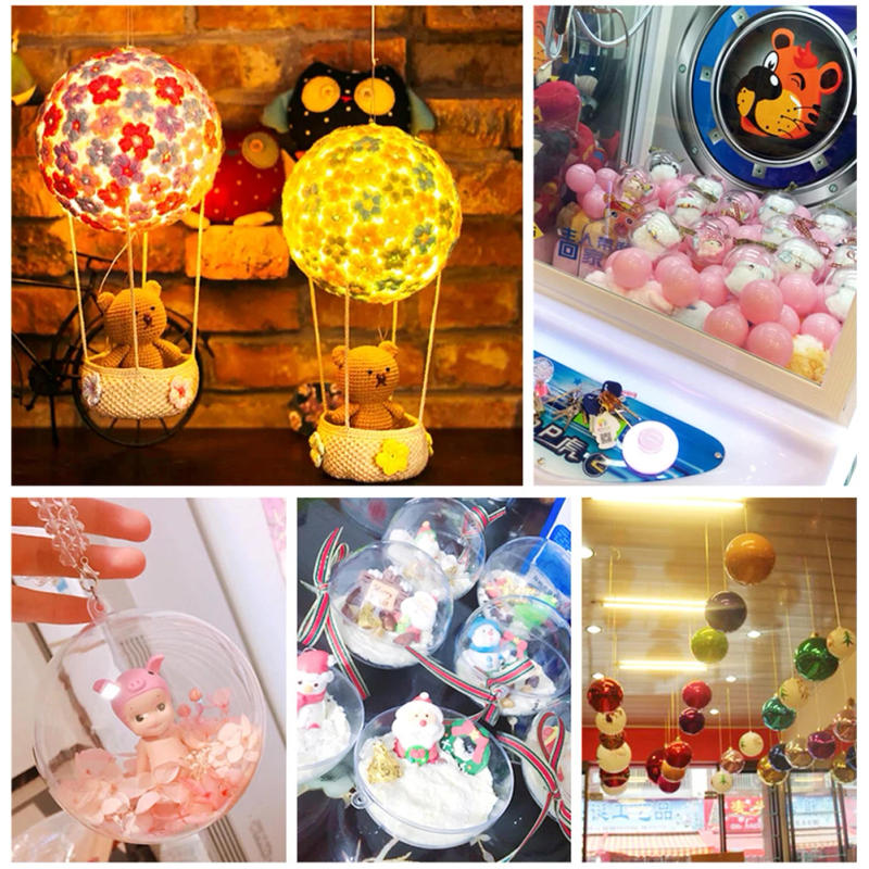 Description Picture 5 of item10-40PCS Christmas Transparent Ball Christmas Tree Hanging Ornaments Xmas Tree Decor Acrylic Crafts Ball New Year Decoration