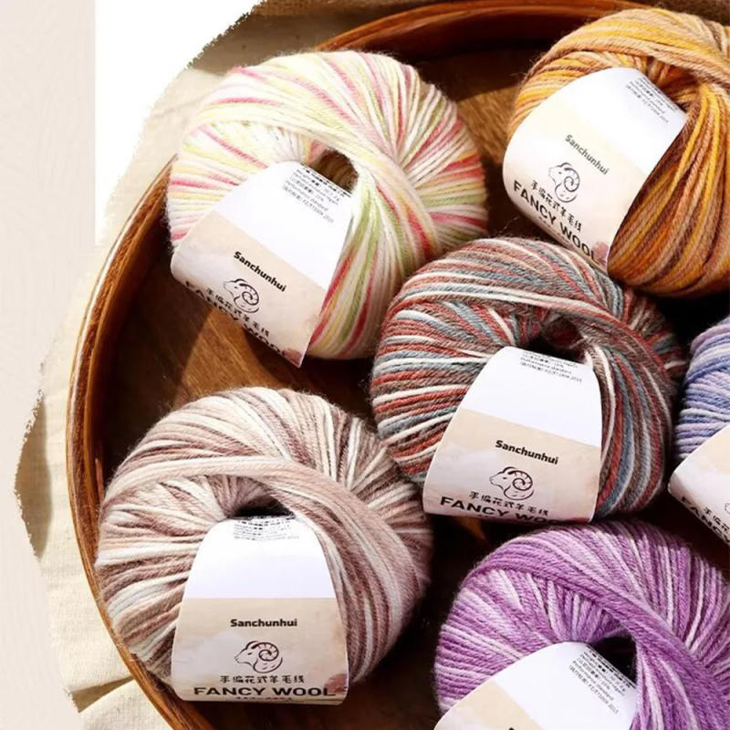 Description Picture 4 of item50g/roll Merino Wool Yarn Baby Wool DIY Hand Knitted Crochet Scarf Clothes Yarn Clothes Hats
