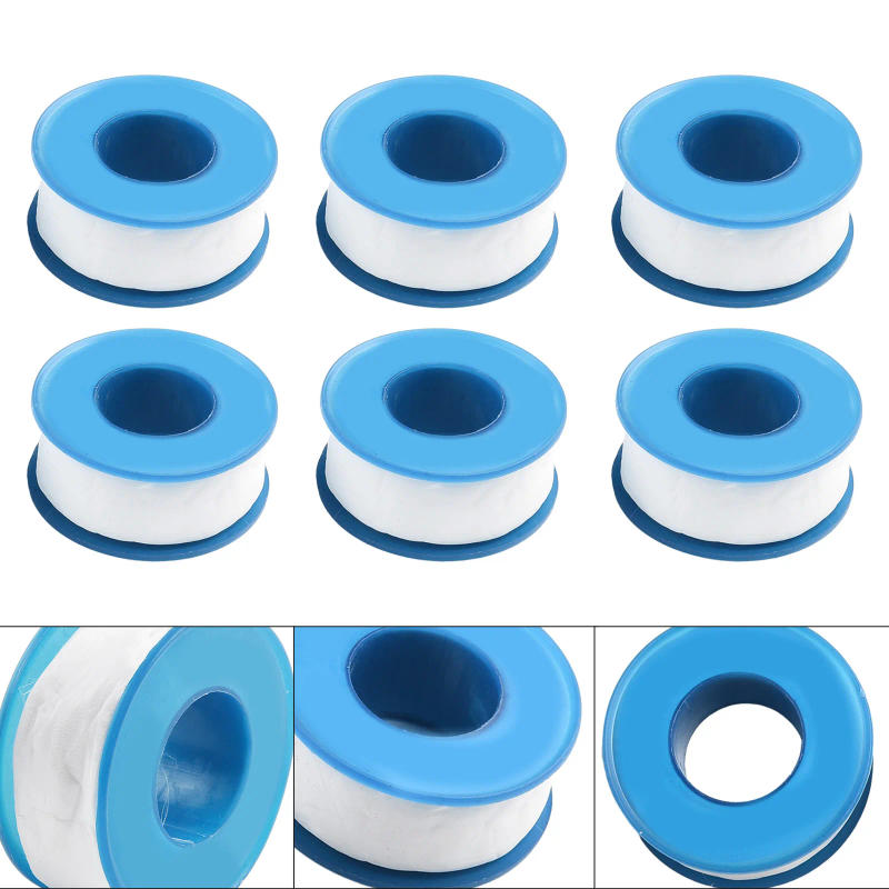 Description Picture 6 of item6Rolls 16mm PTFE White Thread Pipe Tape Plumbers Sealing Tape Fitting Thread Seal Tape Oil-free Belt Sealing Band Gas Water Tape