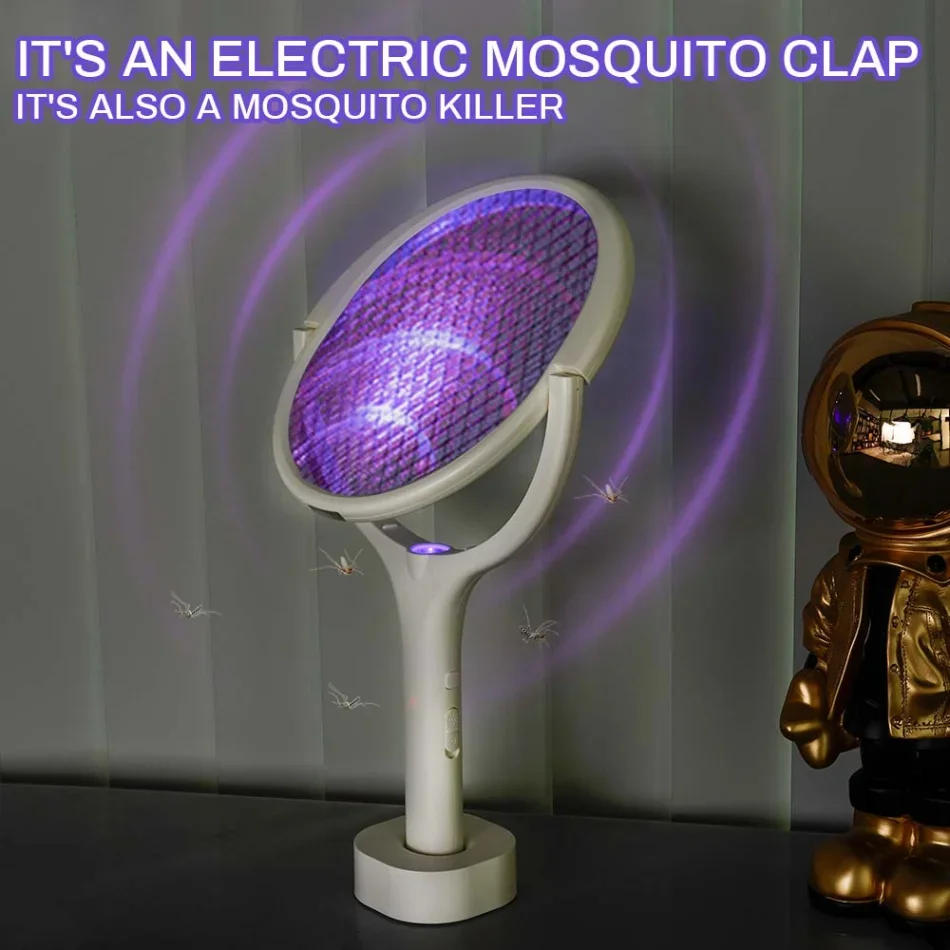 Description Picture 3 of item3500V 5in1 Mosquito Killer Lamp Multicunctional Angle Adjustable Bug Zapper Electric USB Rechargeable Mosquito Fly Bat Swatter