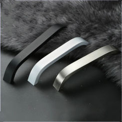 Aluminum Alloy Handle 96mm 128mm 160mm 192mm Kitchen Cabinet Knobs Handles Black Furniture Handle for Cabinet Drawer Pulls