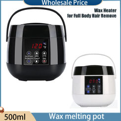 500ml Big Size Waxing Machine Brazilian Hard Wax Beans Wax Warmer Machine  Epilator Wax-melt Pot Bikini Body Hair Removal