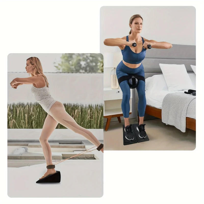 Description Picture 4 of item3Pcs/Set Yoga Bricks Squat Wedge Blocks Block Ramp Deadlift Slant Board Adjustable Non-Slip Calf Foot Stretcher For Exercise Gym