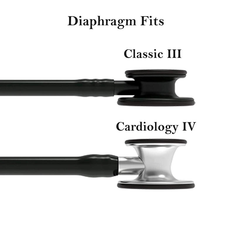 Description Picture 6 of itemMedical Stethoscope Spare Parts Replacement Rim Accessories Diaphragm with Rim Assembly Kit Black for Littmann Stethoscope
