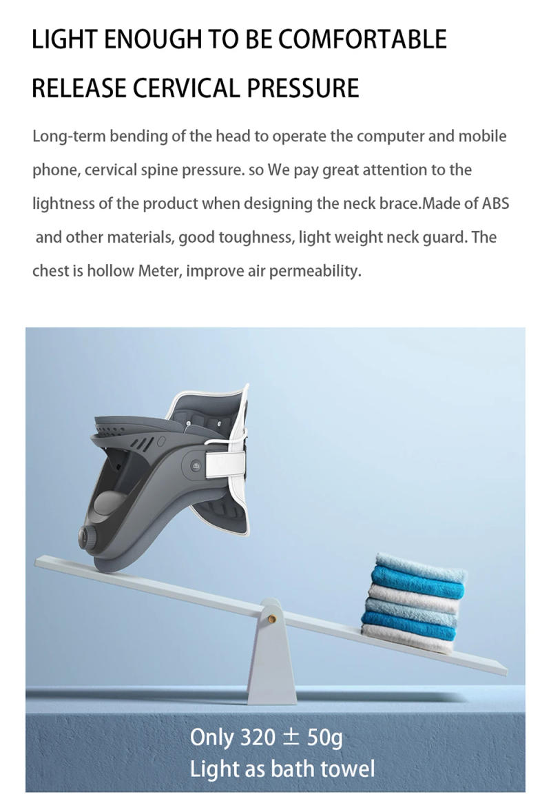 Description Picture 6 of itemNeck Traction Device Inflatable Cervical Vertebra Tractor Support Stretcher Posture Corrector Cervical Collar Stretch Neck Care