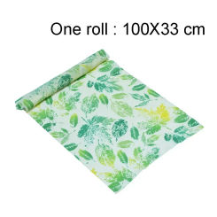 Sustainable Storage Wraps 100x33cm Eco-friendly Reusable Wrap Tree Snack Resin Food Oils Silicone Beeswax Plant Seal