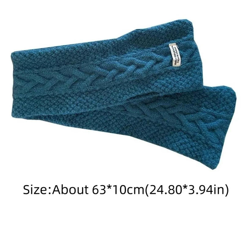 Description Picture 2 of itemVersatile Elastic Children Knitted Scarf Trendy Solid Color Kids Woven Neckerchief Korean Style Long Winter Cross Muffler Boys