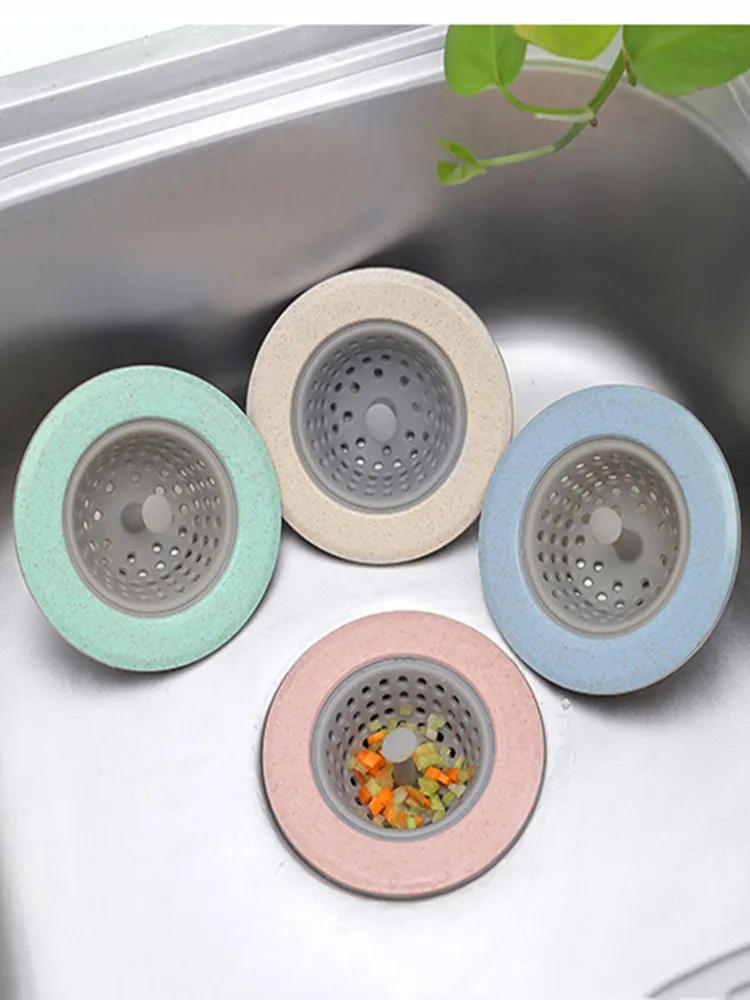 Description Picture 3 of itemSilicone Bathroom Sink Drains Bathtub Plugs Strainers Sewer Hair Filter Bath Drain Stopper Sink Floor Drain Kitchen Accessories