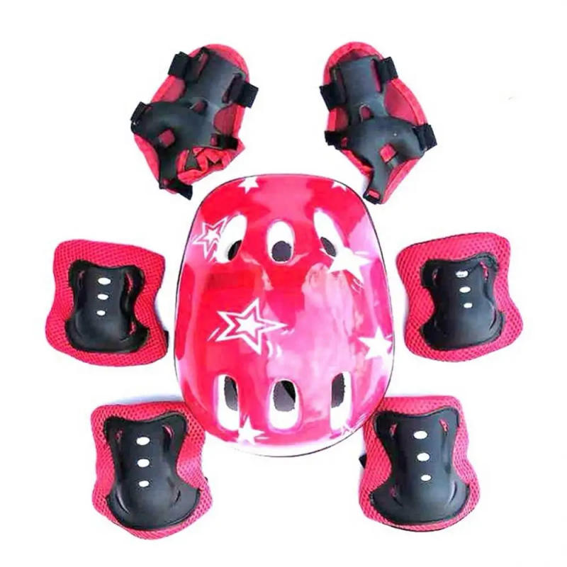 Description Picture 6 of itemChildren's Roller Skating Helmet 5-10 Years Child Protective Gear Set Kids Balance Bike Knee Pads Skateboard Equipment Helmet
