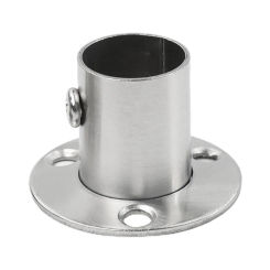 19.5mm Closet Rod Brackets 26mm Closet Clothes Flange High Quality Holder Rod Socket Stainless 2 Pcs Bracket Accessories