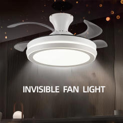 Invisible Ceiling Fan With Lamps Bedroom Living Room Dining Room Study LED Modern And Minimalist Household Pendant Light