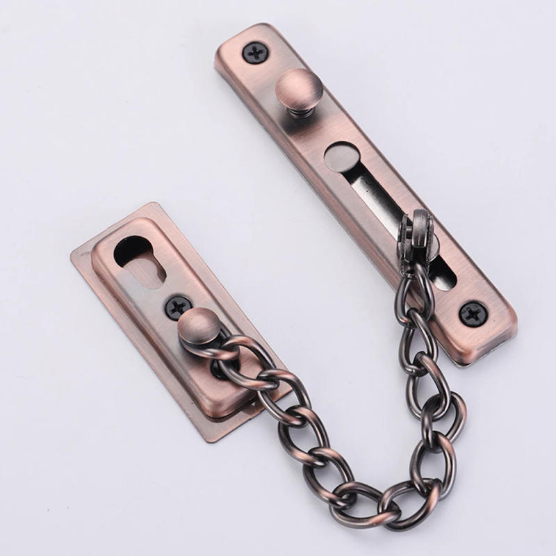 Description Picture 5 of itemDoor Chain Latch Bolt Stainless Steel Security Chain Guard Spring Anti Theft Hotel Room Heavy Duty Latch Hardware Accessories