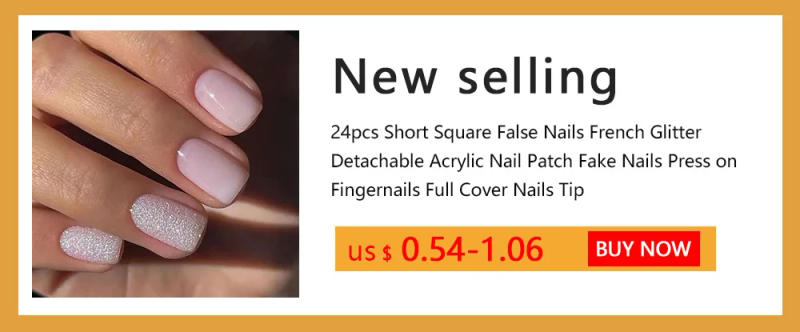 Description Picture 5 of itemOmbre French Ballerina Fake Nail Pink Gradeint Natural Coffin False Nails Wholesale Nails Supplier Manicure Tool 24pcs/Box