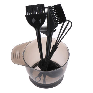 Hair Dye Color Brush Bowl Set With Ear Caps Dye Mixer Hairstyle Accessorie