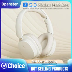 Bluetooth 5.3 Fashion Wireless Headphones HIFI Stereo Portable Over-ear Business Headset Low Latency Gaming Earphones With Mic