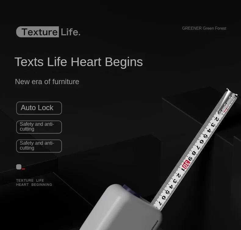 Description Picture 2 of itemGreener 5M Mini Measuring Tape Thickened High-Precision Steel Tape Measure Multifunctional Household Woodworking Portable