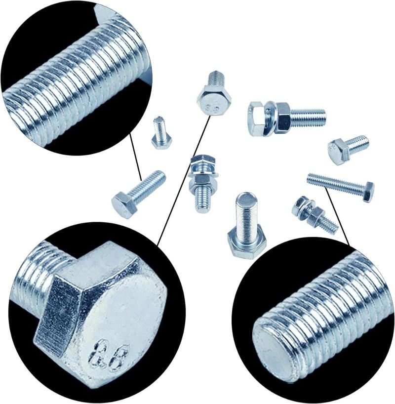 Description Picture 5 of itemHex Bolts M6 M8 M10 and Hex Nuts and Washers Set Kit,Nuts and Bolts Assortment Kit, Assorted Nuts and Bolts, Nut Bolt