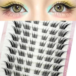 10Rows Cluster Lashes Natural Eyelash extension Volume Individual Lashes Mixed Tray Lashes Cluster Natural DIY Eyelashes