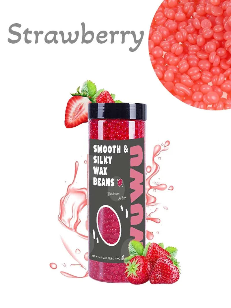 Description Picture 3 of itemWUWUVISTA Hard Wax Beads Pro 400g(14.11oz) Bottle Wax Beans Hair Removal Waxing for Wax Heater Painless Beans for All Hair Types