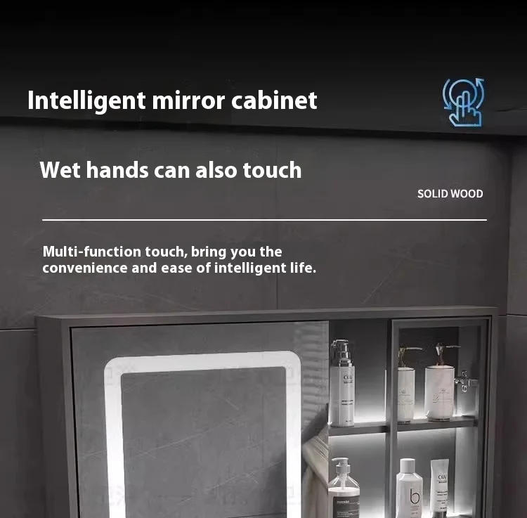 Description Picture 2 of itemLocker Open Cabinets Towel Cabinet Furniture Luxury Bathroom Kit Mirrors Storage Washbasin Column Wall Kabinet Sinks Drawer