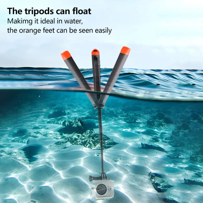Description Picture 2 of itemFloating Selfie Stick Waterproof Pole Monopod Hand Grip Tripod for GoPro Hero 13 12 11 10 9 8 Insta360 X4 DJI OSMO Action Camera