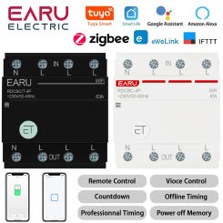 Tuya eWeLink WiFi ZigBee Smart Circuit Breaker 3P+N MCB Timer Relay Switch Voice Remote Control for Alexa Google Home Assistant