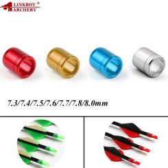 100pcs New Color Archery Collars Explosion-proof Arrow Ring Arrow Accessory Sets for 7.6mm Out-Diameter Shaft Arrow Ring