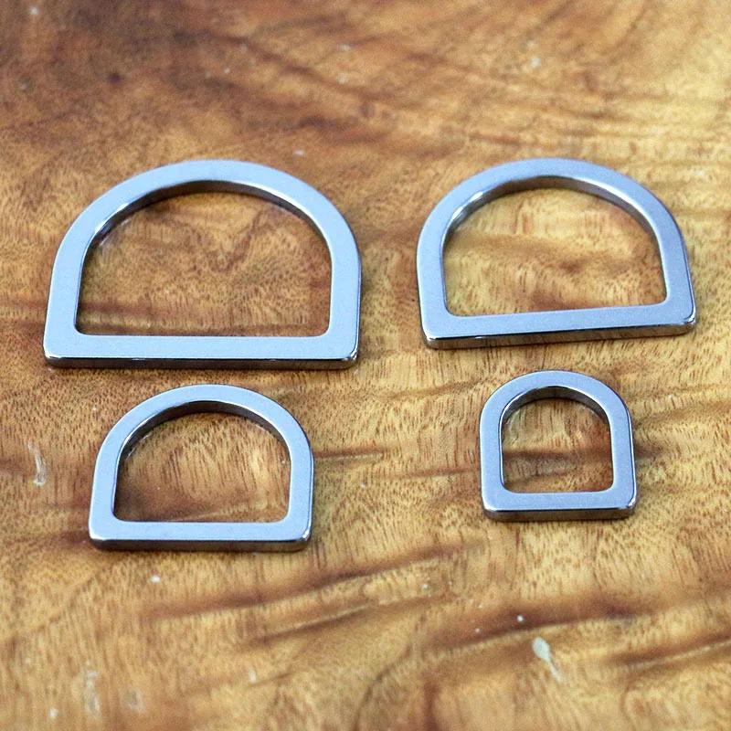 Description Picture 4 of item1 Piece Stainless Steel D Ring Oval Ring Metal Clasp Buckle for Leathercraft Bag Parts Purse Backpack Pet Collar Accessories