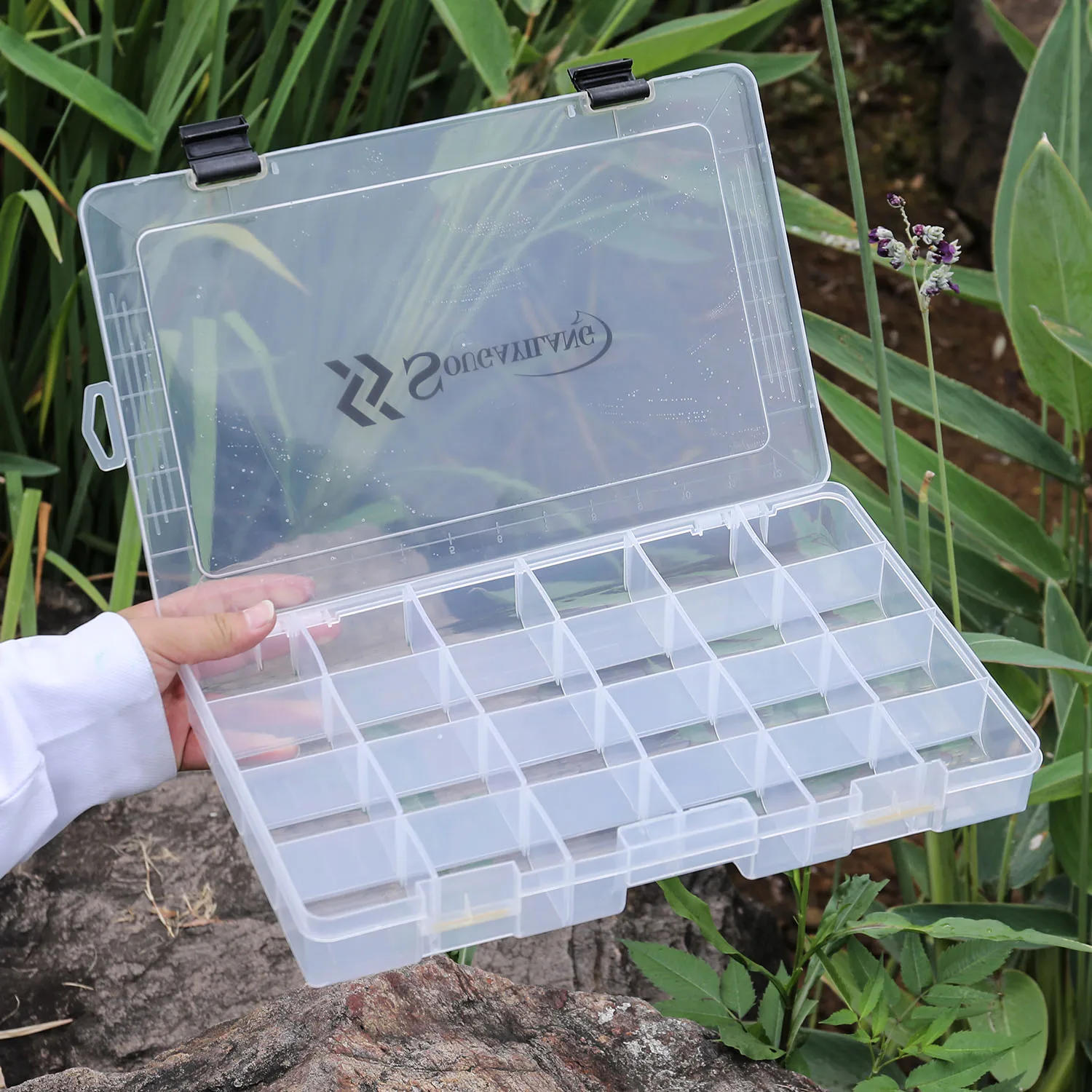 Description Picture 3 of itemSougayilang Fishing Tool Box 1/2/4pcs 3600 3700 Plastic Bait Storage Box Portable Fishing Tackle Suitable for A Variety of Bait
