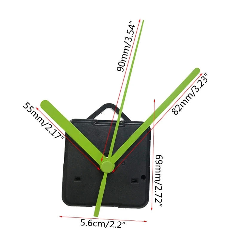 Description Picture 5 of itemWall Clock Movement DIY Clock Repairs Replacement Part Long-Shaft Clock Movement Mechanism Kit Clock Accessories B03E