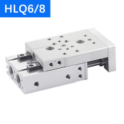 HLQ6/8X10/20/30/40/50/75//AS/AF/A/BA/BF/B Pneumatic Guide Rail Precision Slide Cylinder