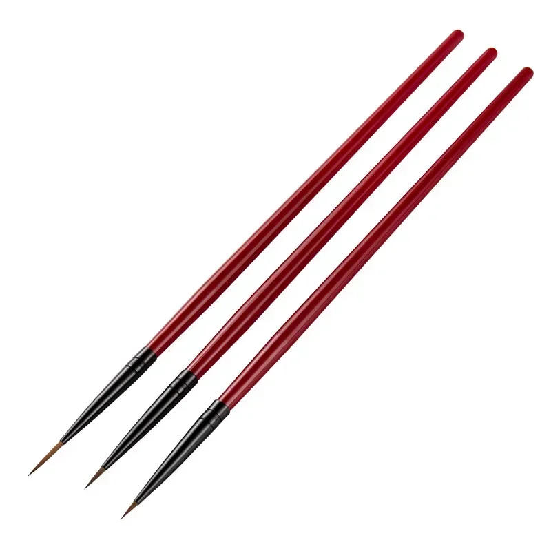 Description Picture 3 of item3Pcs/Set Nail Art Liner Painted Brush 3D Ultra-Thin French Stripe Nail Art Liner Brushes 5/7/11mm DIY UV Gel Tips Manicure Tool