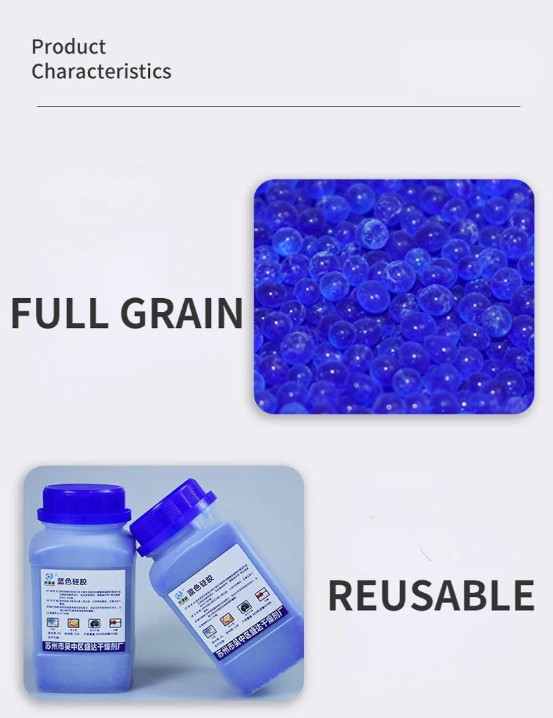 Description Picture 2 of item500g Waterproof Reusable Silica Gel Beads Moisture Absorber Electronic Product Desiccant Moisture Absorber Dehumidifie