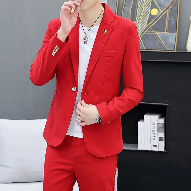 Description Picture 5 of itemMale Blazer Yellow Party Slim Fit Men's Suit Jackets Thin Free Shipping Clothing Simple Coat Breasted Fashion 2024 High Quality