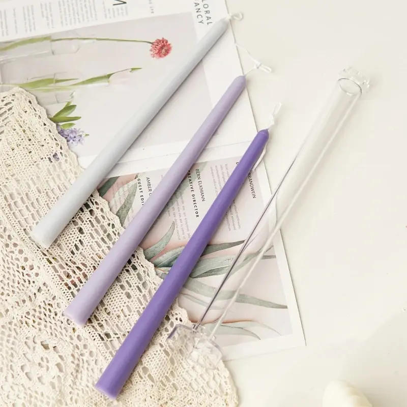 Description Picture 6 of item30cm Long Pole Candle Molds Diy Church Aromatherapy Candle Making Tool Acrylic PC Plastic Mold Kit Dinner Decoration Candles