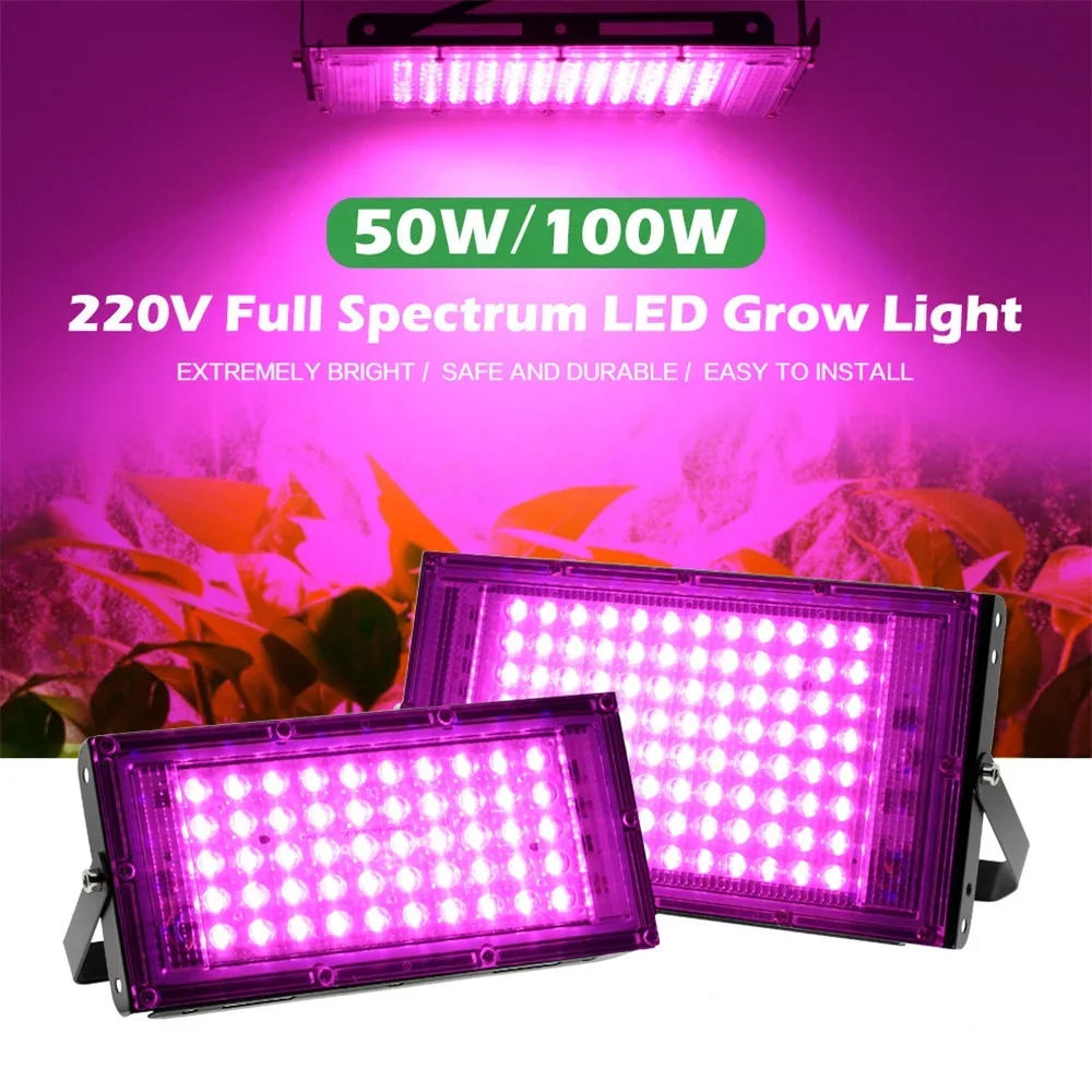 Description Picture 2 of itemPhytolamp For Plants Lamp Full Spectrum Led Grow Light 50W 100W 200W 300W Cultivation Spotlights Grow Accessories Indoor Uv Lamp