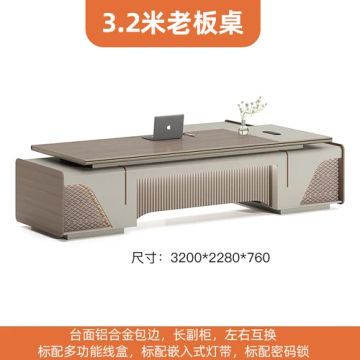 Luxury Reception Office Desk Computer Monitor Corner Organizer Writing Office Desk Meeting Bureau Meuble Italian Furniture