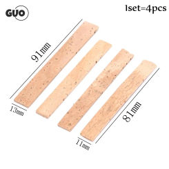 Clarinet Cork 1/4Pcs Clarinet Natural Cork Mouth Neck Tube Interface Instrument Repair Parts
