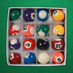 16x Mini Billiards Table Balls Set Pool Table Balls for Recreation Game Home