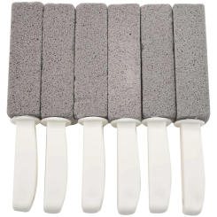 Toilet Bowl Pumice Cleaning Stone With Handle For Toilet Cleaning Hard Water Ring Remover 6 Pack