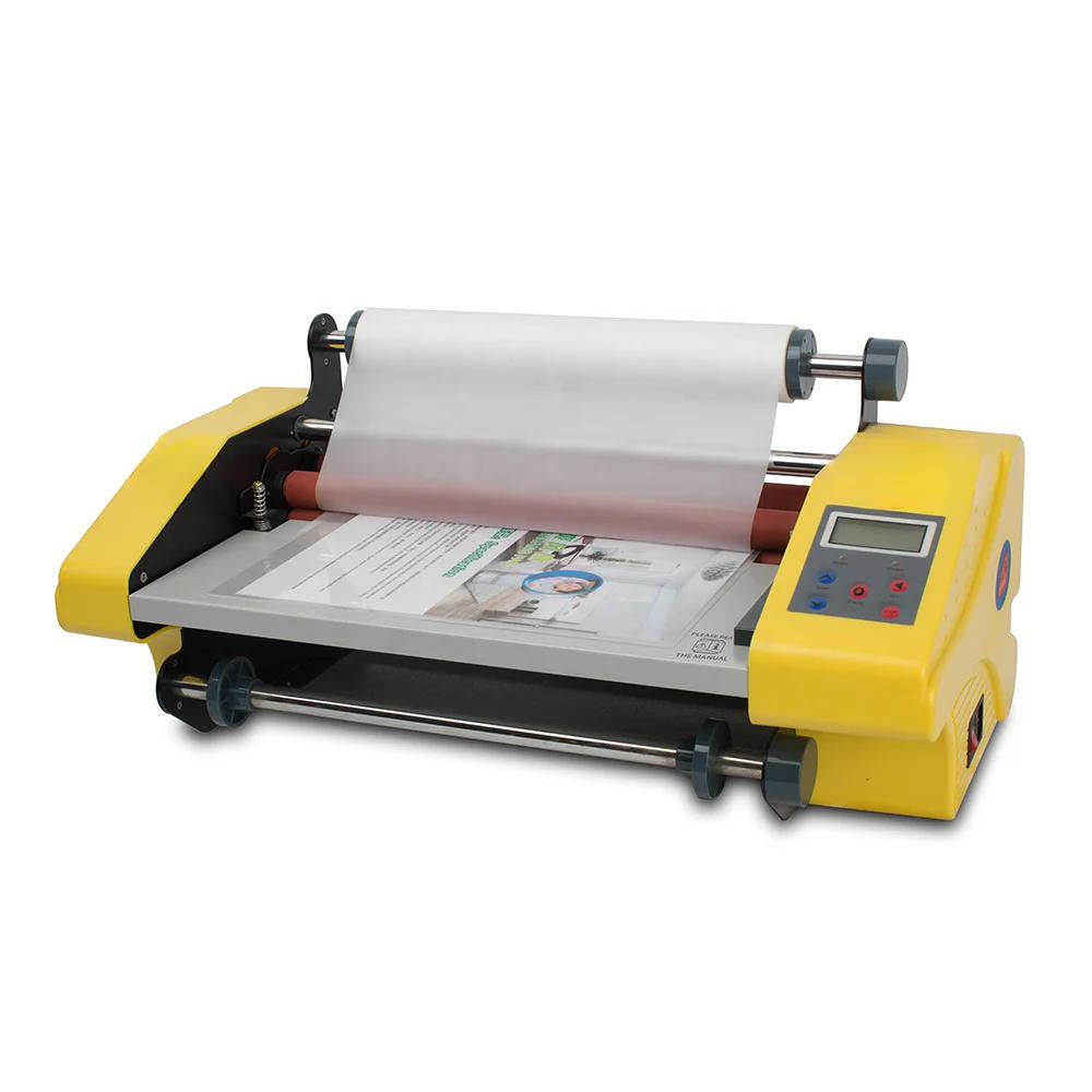 Description Picture 3 of itemBS-FM365 A3 A4 Roll to Rol Thermal Lamination Automatic Cold Roll Laminator Machine