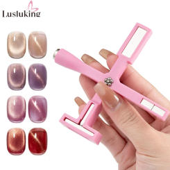5 IN 1 Multi-function Cat Eye Nail Magnetic Stick Cross Magnet Board For Cat Eye UV Gel Nail Tool Shiny Nail Art Decal Tools