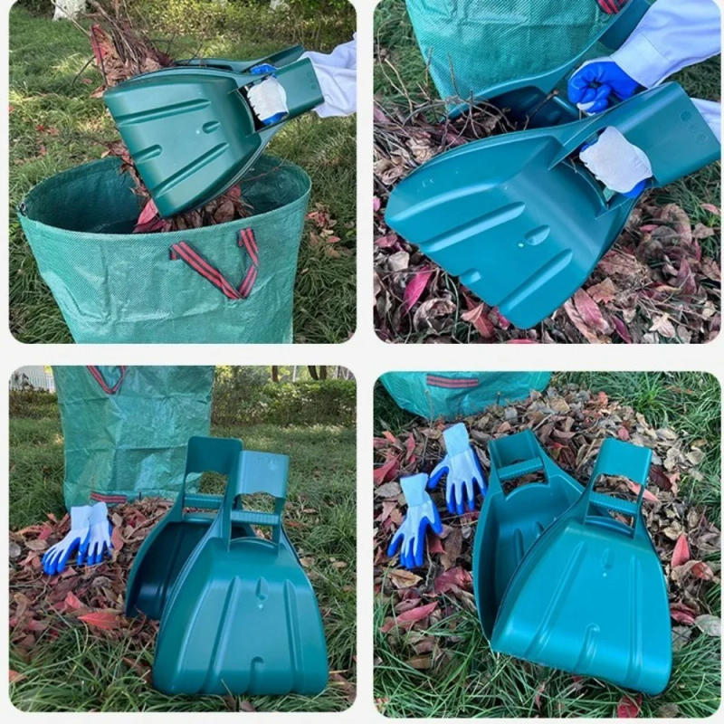 Description Picture 5 of itemPortable Leaf Hand Rakes Rubbish Pick Up Grabber Leaf Grabs Scoops Gather Leaves Hand Held Collector for Garden Cleaning