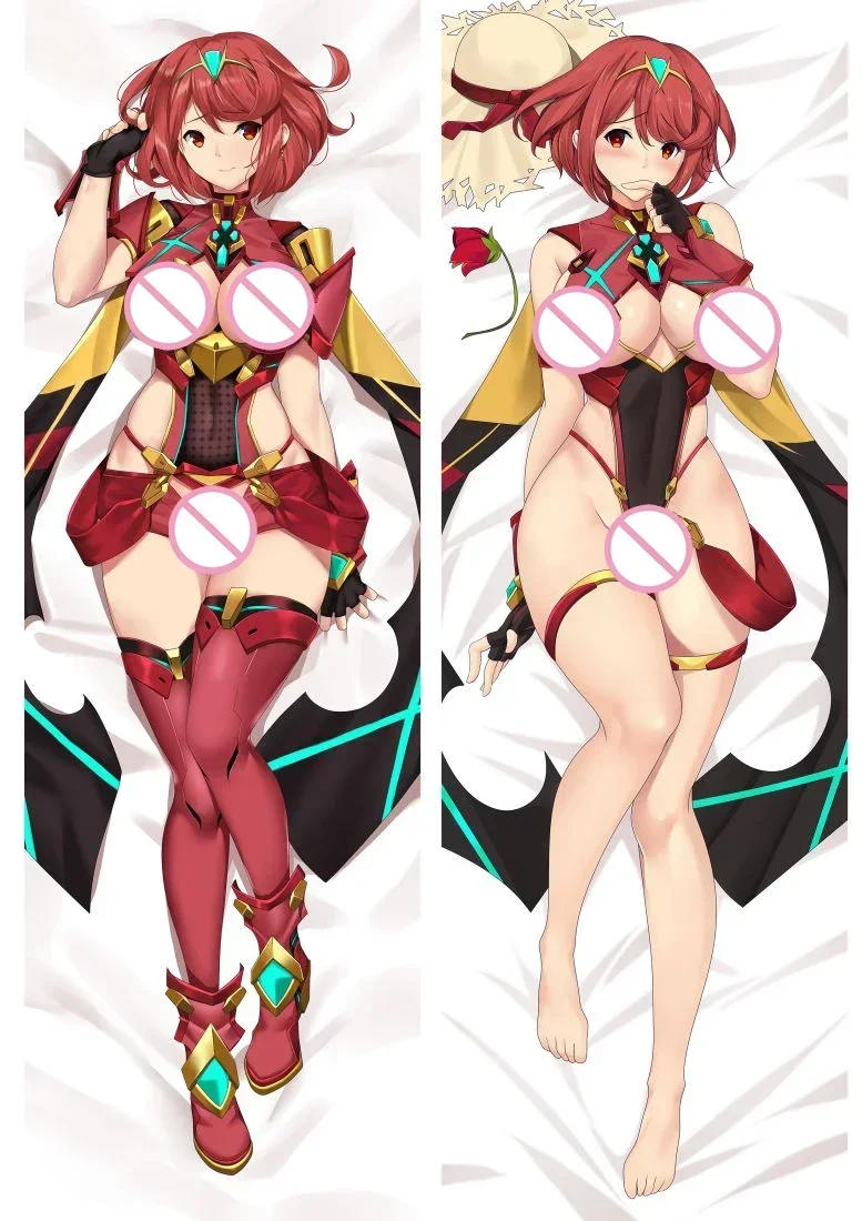 Description Picture 6 of itemAnime Decor Pillow Case Xenoblade Mythra Pyra Pneuma Dakimakura 2-Side Print Pillowcase Hugging Body Cushion Cover Otaku Waifu