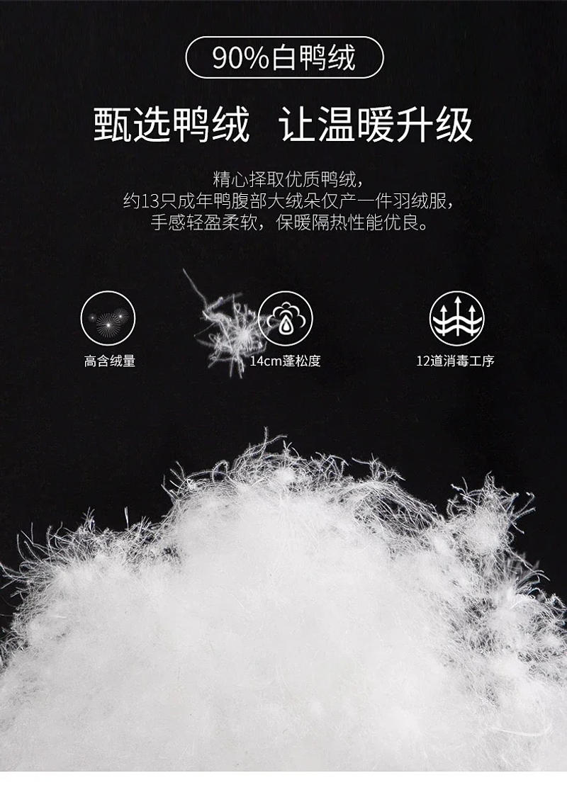 Description Picture 5 of itemZDT-8038 Men's Winter New Leather And Fur Integrated Thickened Coat With Lapel Collar Genuine Leather Coat Down Coat Jacket