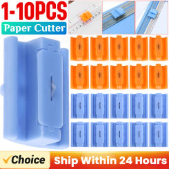 1-10pcs A4 A5 Paper Cutter Paper Cutting Guillotine Replacement Blades Cutter with Pull-out Ruler for Photo Trimmers Scrapbook