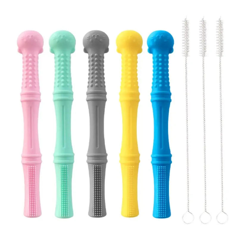 Description Picture 2 of itemHigh Quality Silicone Baby Teether Food Grade Soft Baby Molars Safe No Deformation Chewing Toys