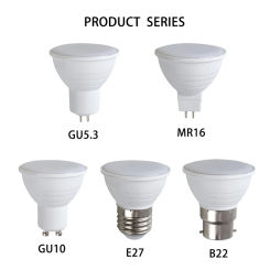 Hot Dimmable LED Spotlight Bulbs GU10 MR16 7W E27 GU5.3 B22 AC 110V 220V Bright Energy Saving Lamp For Home Decoration Lighting