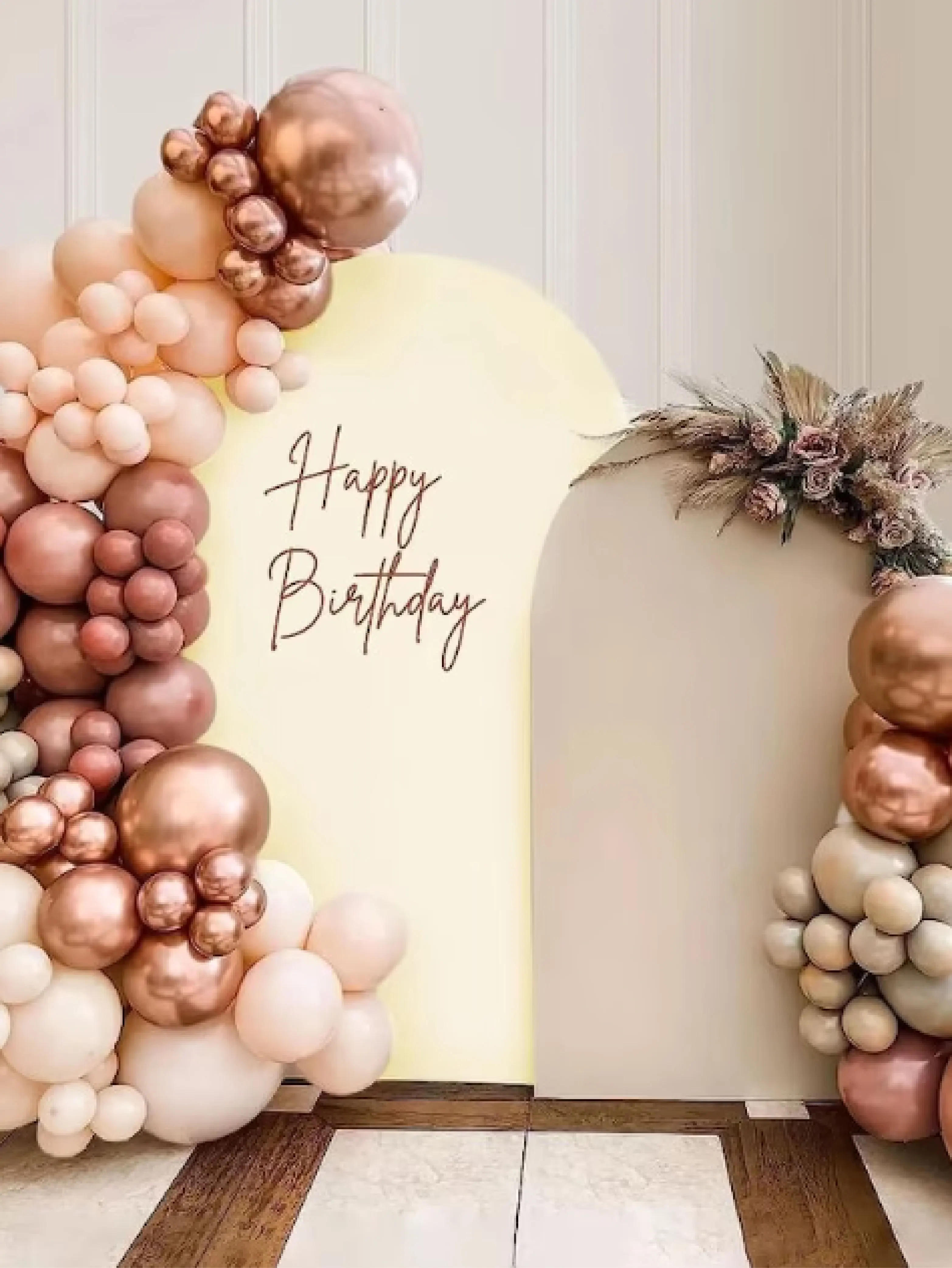 Description Picture 4 of itemArch Backdrop Cover Spandex Fabric Solid Color Covers for Home Decoration Baby Shower Wedding Background Birthday Party Supplies